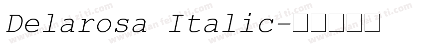 Delarosa Italic字体转换